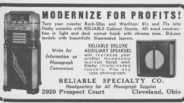Reliable Specialty Ad May 1940