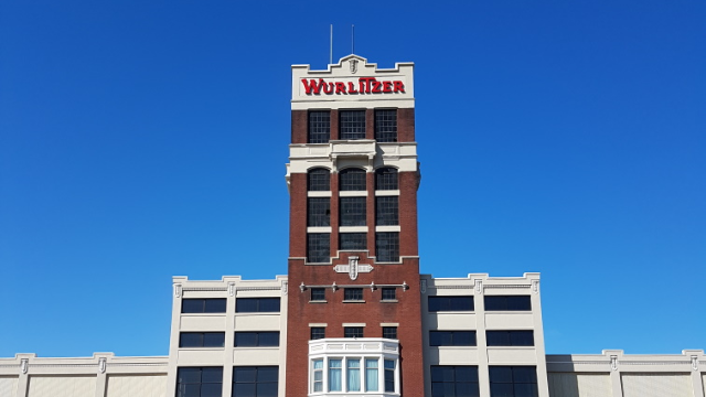 Wurlitzer Factory Building Front - March 2020