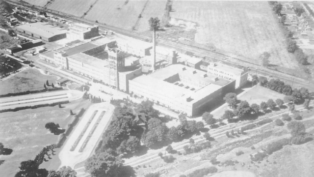 Wurlitzer Factory Building Airplane View