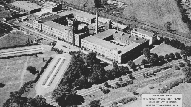 Wurlitzer Factory Building Airplane View
